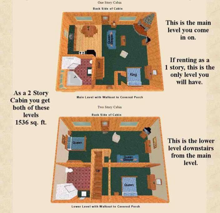 Secluded Cabin In The Woods! 1 Story Villa Eureka Springs Bagian luar foto